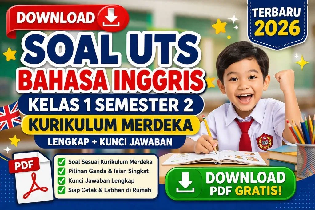 Kumpulan Soal Bahasa Inggris Kelas 1 Semester 1 K13: Latihan Mudah & Kunci Jawaban Terbaru 2026