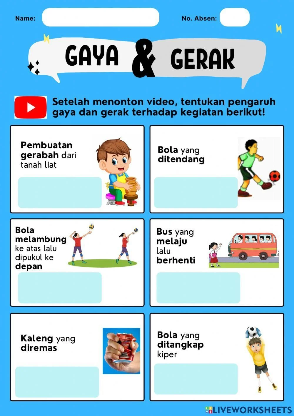 Best 13 Lkpd Materi Gaya Kelas 4 Tema 7 free online exercise Artofit