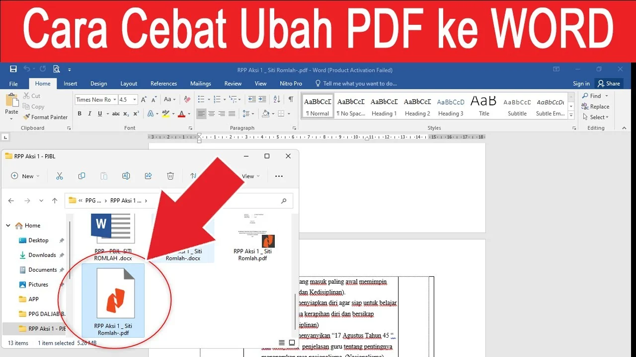 Ternyata Ini Cara Mengubah Dokumen PDF ke Word 2007 Terbukti Mudah dan Akurat