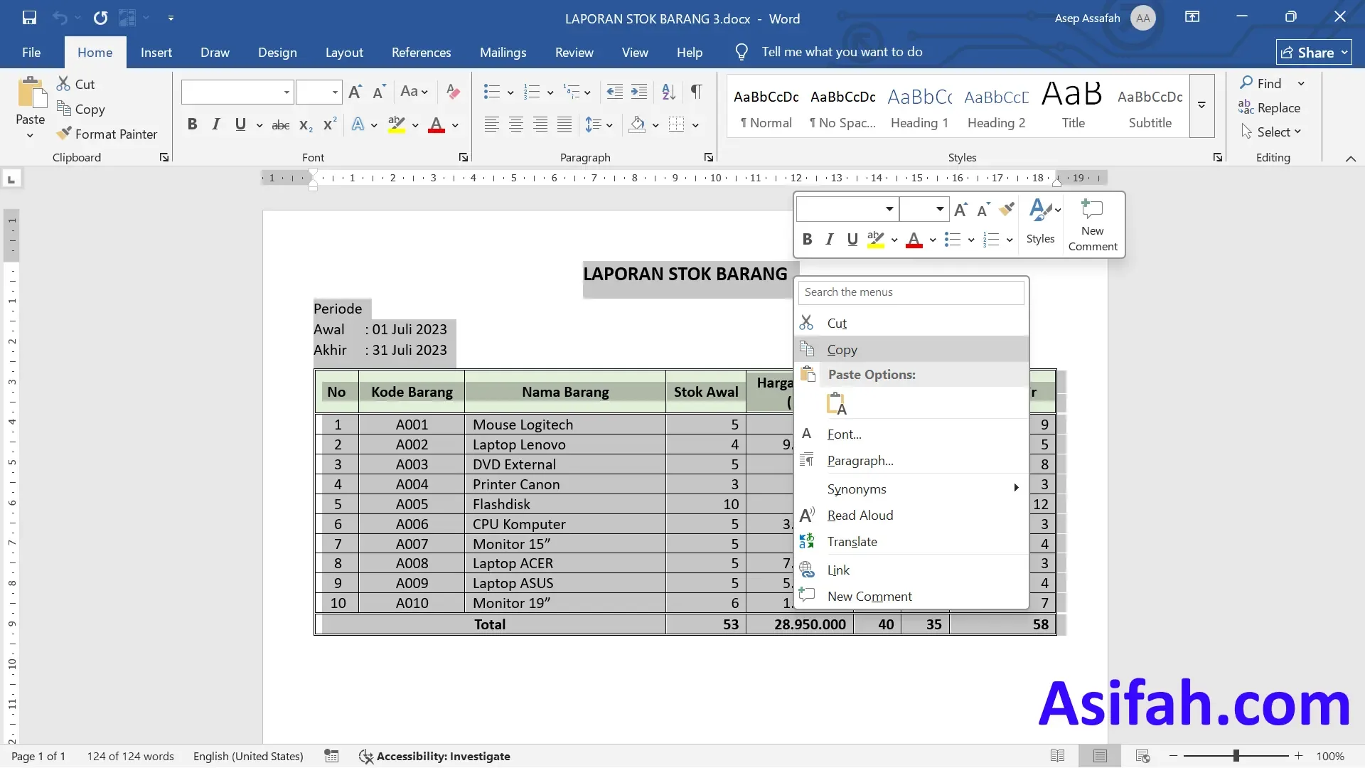 Cara Mengubah Tabel Word Menjadi Excel Mudah Cepat