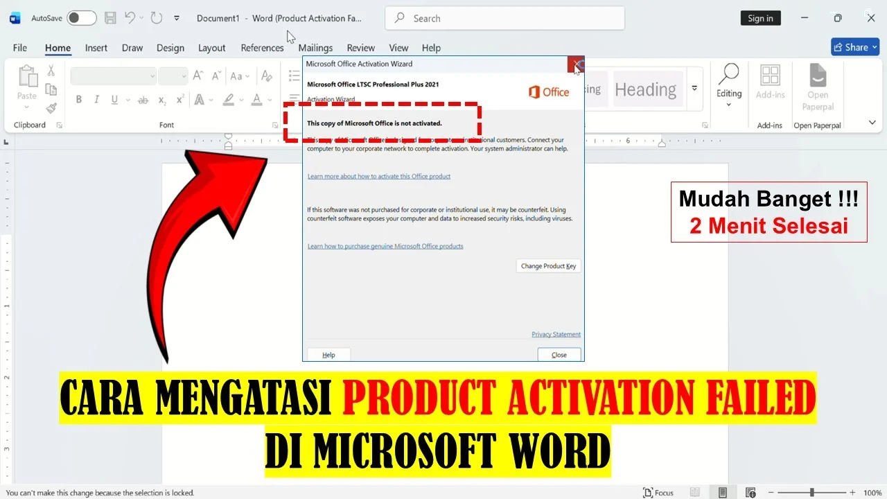 3 Cara Ampuh Mengatasi Microsoft Word Product Activation Failed yang Jarang Diketahui