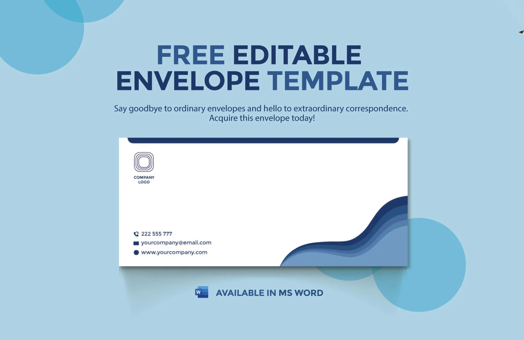 Word 2013 Envelope Template - Detrester com