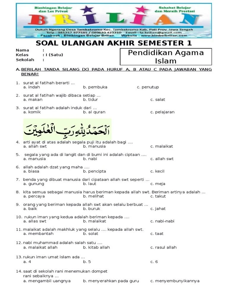 Menguasai Materi PAI Kelas 4 SD Semester 1 Panduan Lengkap Download Menguasai Materi PAI Kelas 4 SD Semester 1 Panduan Lengkap Download