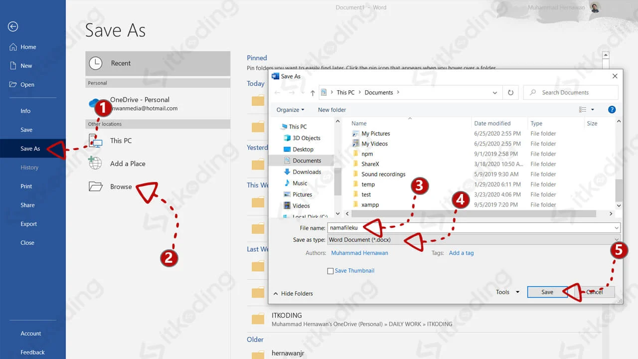 Ternyata Ini Rahasia Cara Menyimpan File Microsoft Word Agar Tidak Berantakan, 2 Trik Ampuh Terbukti