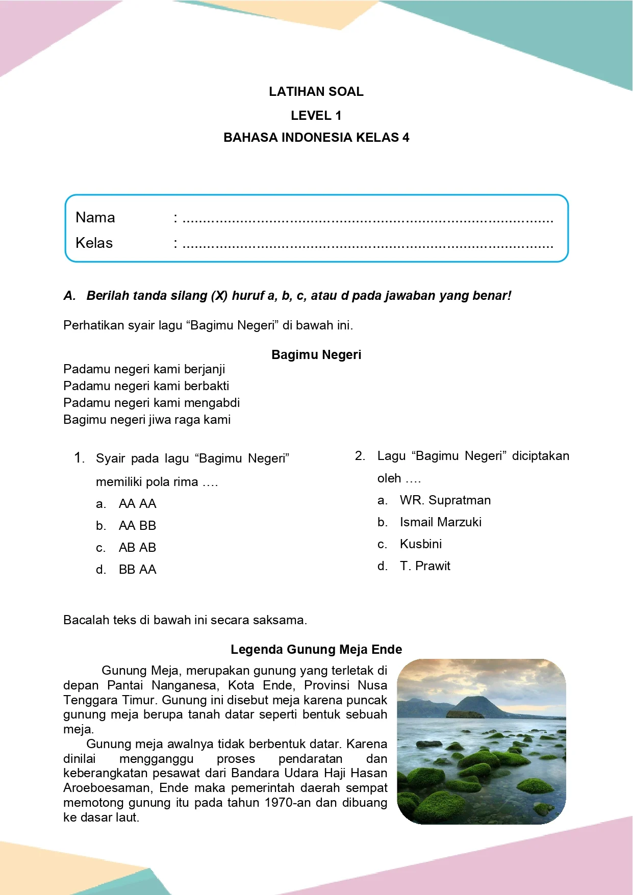 5 Kumpulan Soal Bahasa Indonesia Kelas 4 Kurikulum 2013 Paling Dicari 2026