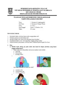 60 Contoh Soal Kelas 2 Tema 1 Sub Tema 4 Beserta Kunci Jawaban Ternyata Semudah Ini