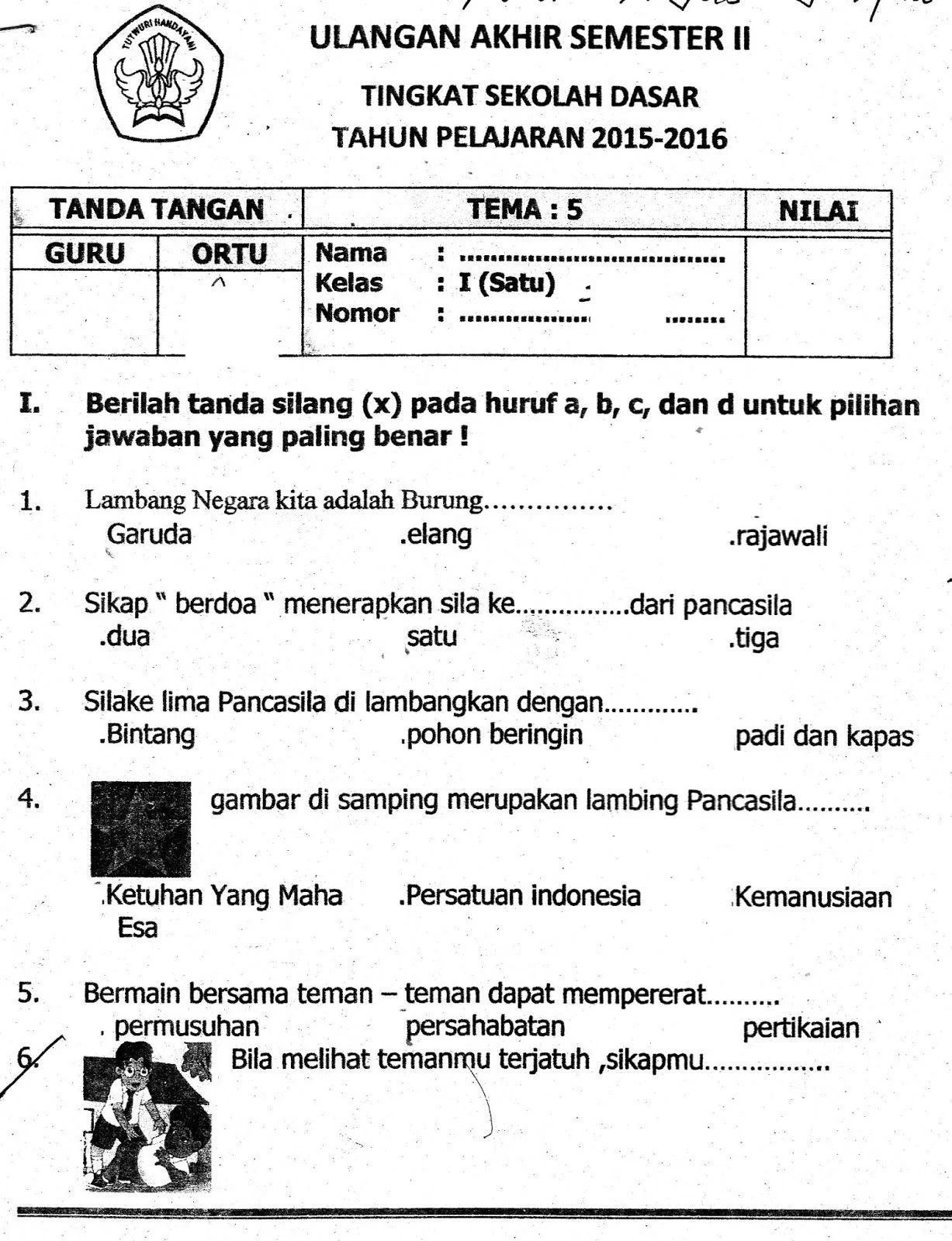 Siap Ujian Download Soal Kelas 1 Semester 2 Tema 8 untuk Persiapan